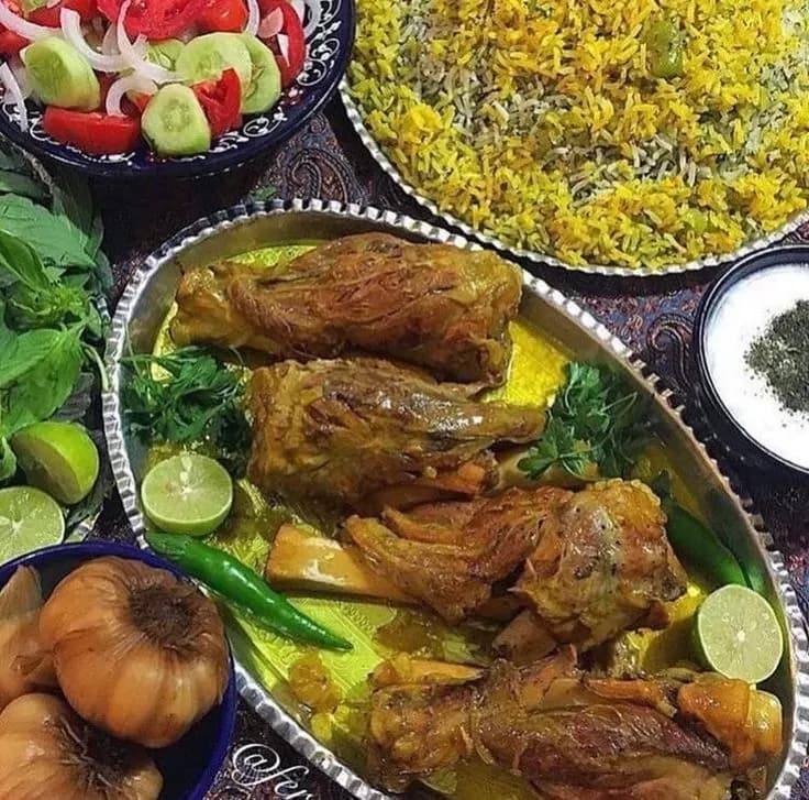 باقالی پلو با ماهیچه