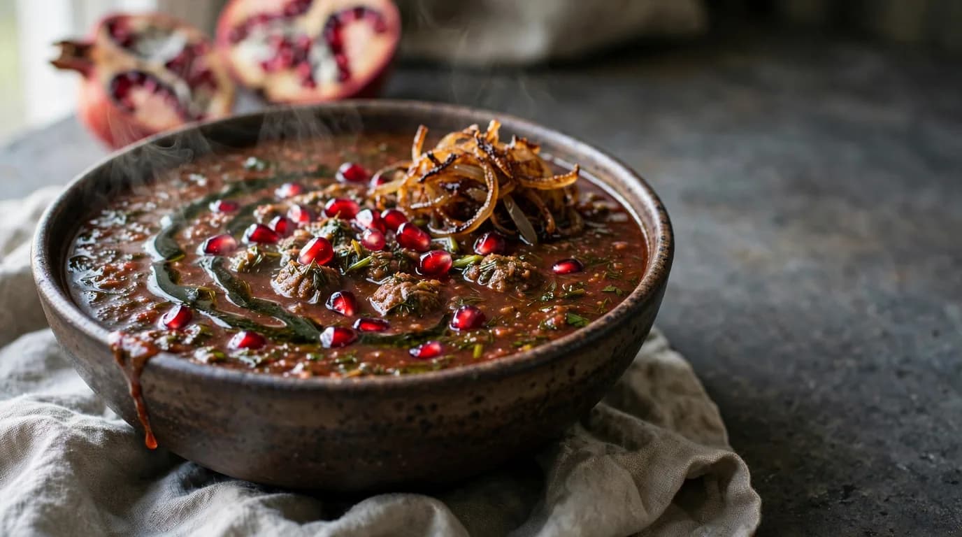 طرز تهیه آش انار؛ آشی ملس، خوش‌رنگ و پاییزی