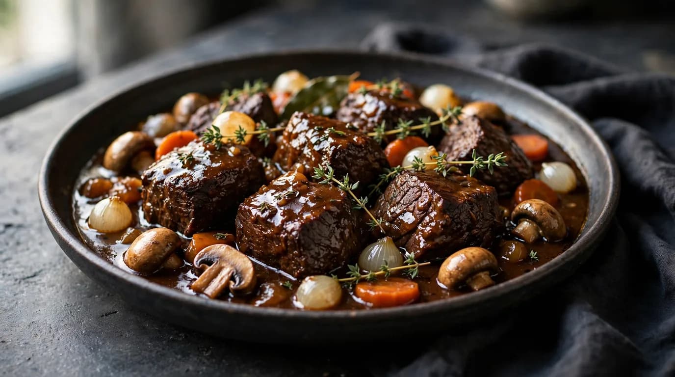 طرز تهیه بوف بورگینیون؛ خورش اشرافی گوشت و شراب فرانسوی