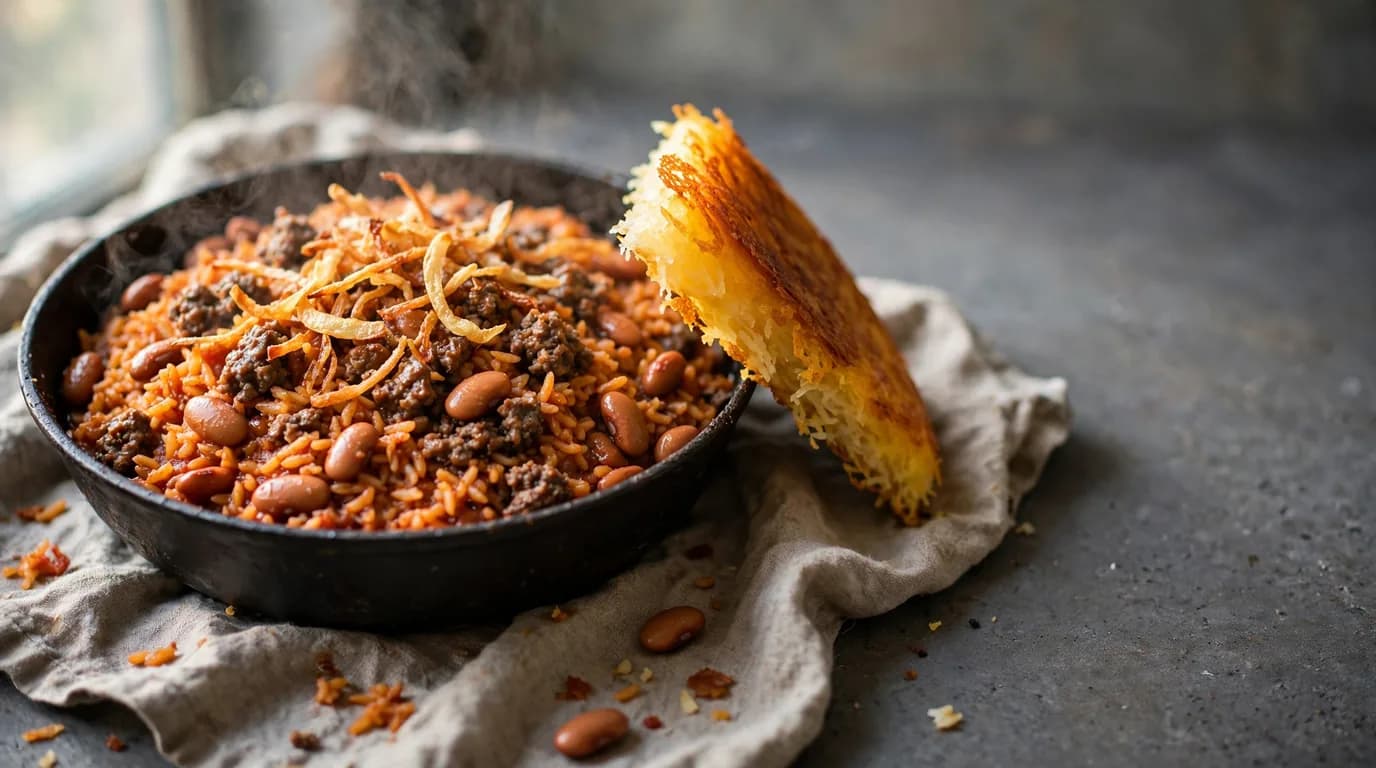 طرز تهیه دمی لوبیا چیتی خوشمزه و جاافتاده؛ غذای دلچسب ایرانی