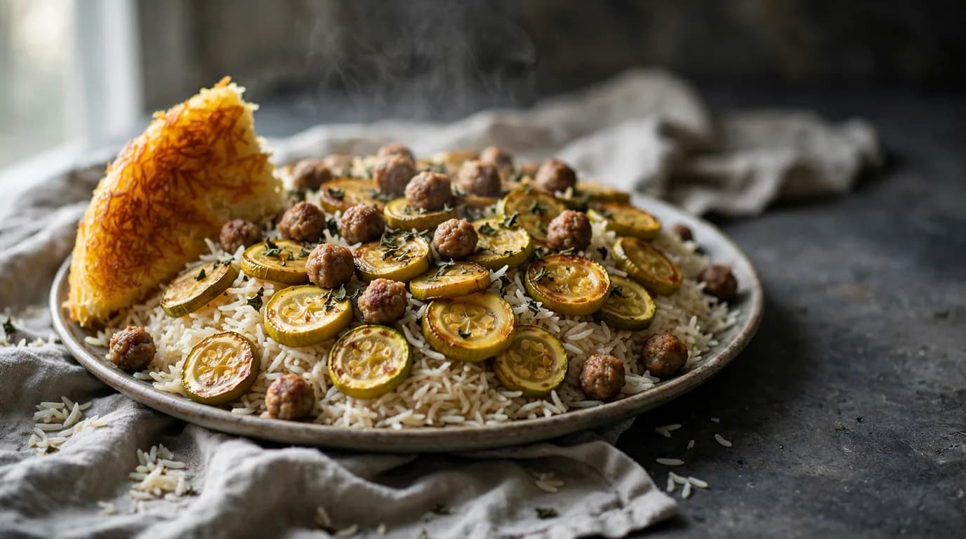 طرز تهیه کدو پلو خوش‌عطر؛ پلویی سبک و مجلسی با کدو سبز