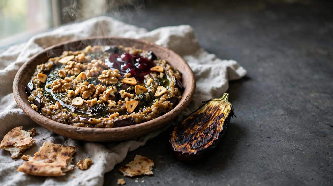 طرز تهیه کال کباب گیلانی؛ بادمجان دودی و خوش‌عطر شمالی