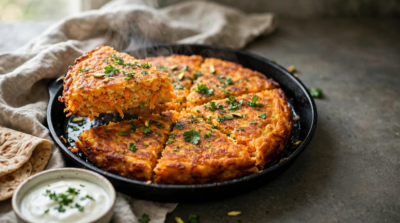 طرز تهیه کوکو هویج؛ کوکویی شیرین، خوش‌رنگ و مجلسی