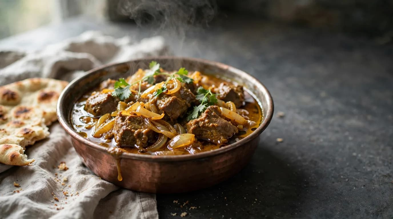 طرز تهیه گوشت دوپیازه؛ خورش غلیظ و معطر با راز پیاز دولایه
