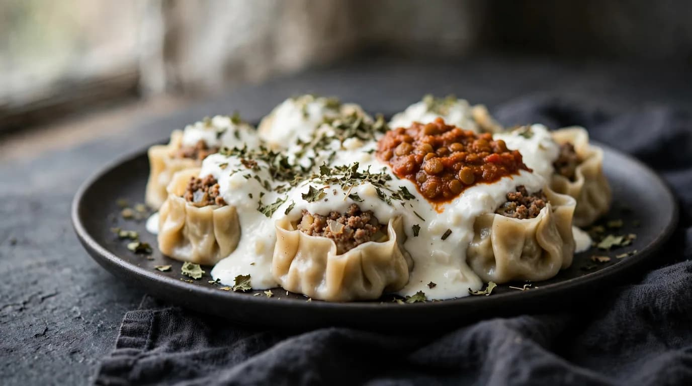 طرز تهیه منتو افغانی؛ آش‌بلقمه‌ای خوش‌عطر و مجلسی
