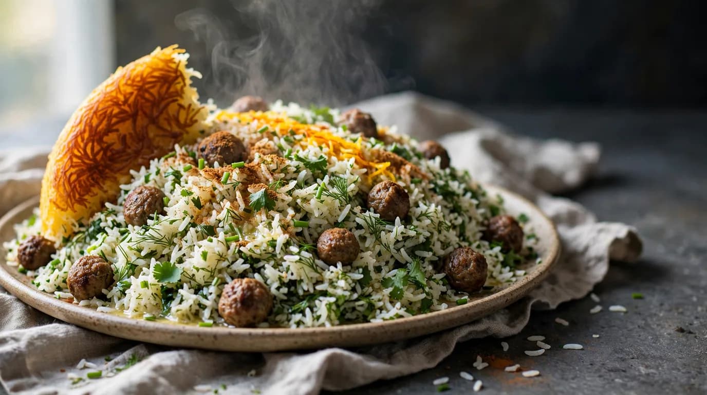 طرز تهیه شیرازی پلو اصیل؛ پلوی معطر جنوب با کوفته‌قلقلی