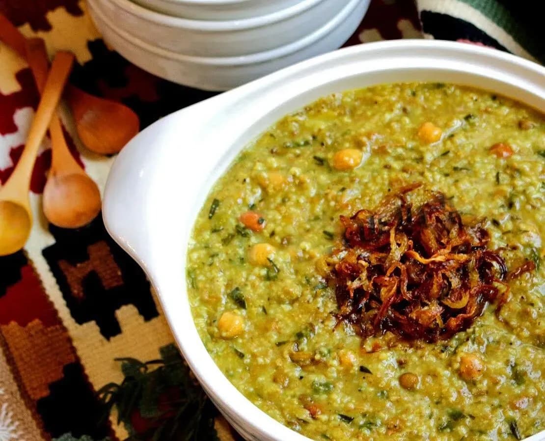 آش سبزی شیرازی