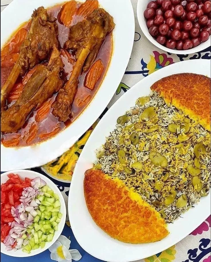 شوید باقالی پلو مجلسی