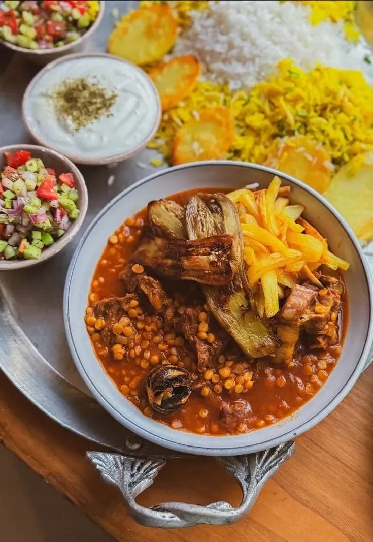 طرز تهیه خورش قیمه بادمجان جاافتاده و خوشرنگ