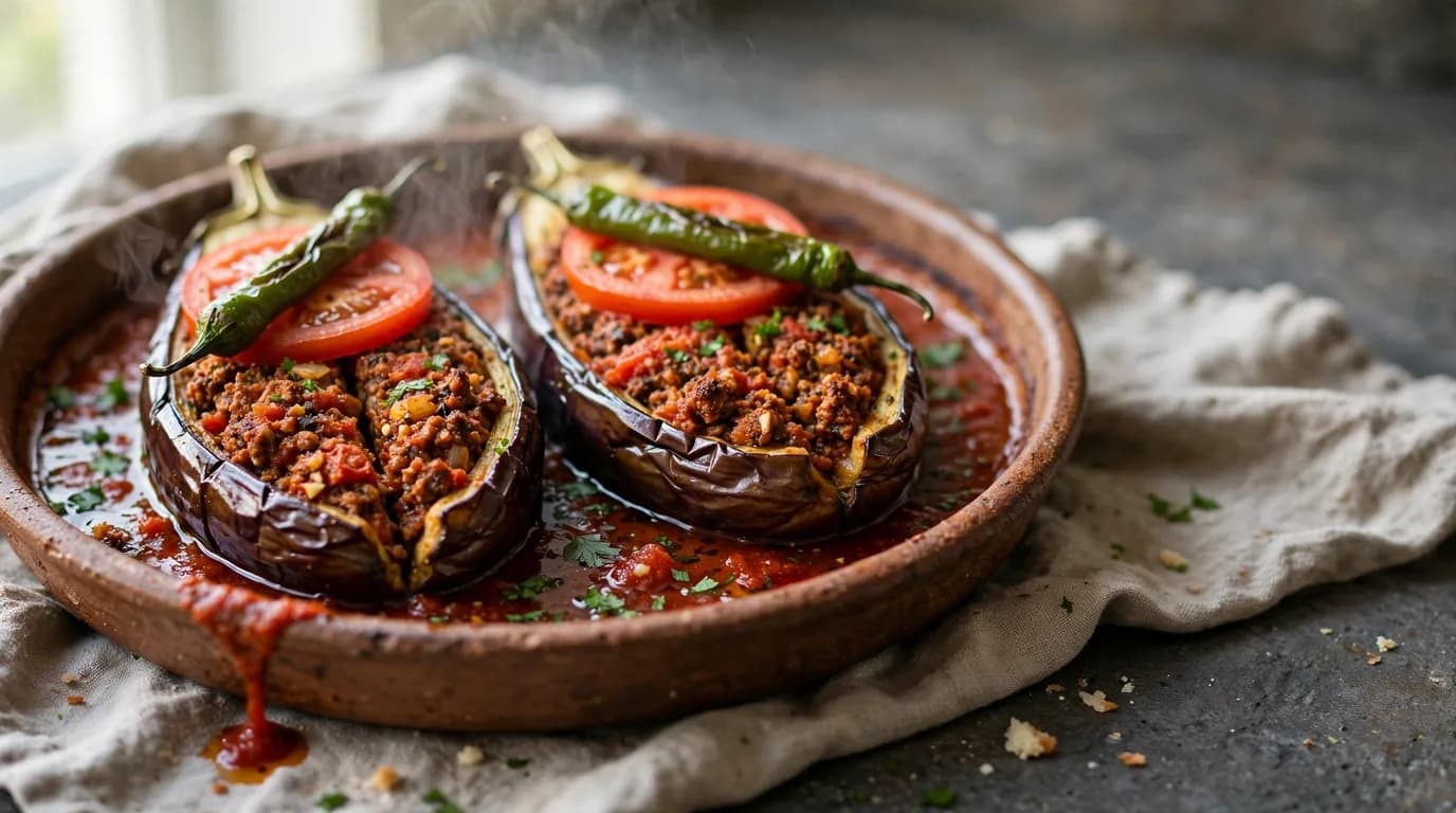 طرز تهیه کارنیاریک؛ بادمجان شکمپر گوشتی ترکی
