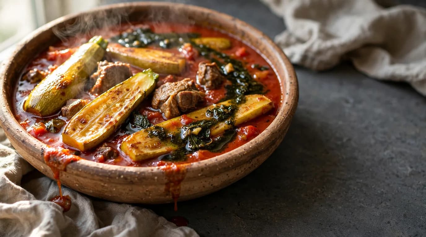 طرز تهیه خورش کدو سبز خوشرنگ؛ خورشی سبک و جاافتاده