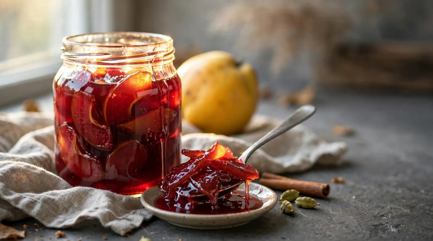 طرز تهیه مربای به؛ مربایی یاقوتی، خوشعطر و اصیل پاییزی