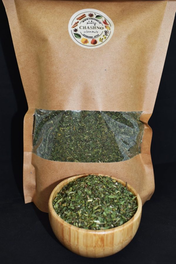 نعناع خشک تمیز و بهداشتی در بسته‌بندی زیپ‌دار، مناسب برای استفاده در آشپزی و دمنوش‌های گیاهی